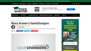 Hilary Kramer's GameChangers | Stock Investor