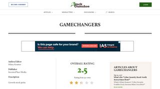 GameChangers | Stock Gumshoe