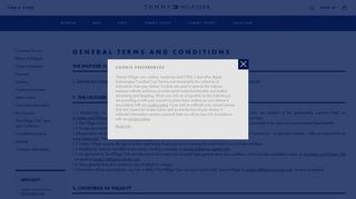 Hilfiger Club | Terms & Conditions | Tommy Hilfiger®