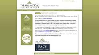 Physicians Area - The Hill Medical Corporation - Hill Imaging Center