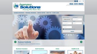 Insurance Solutions: Homepage