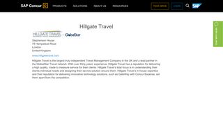 Hillgate Travel - SAP Concur