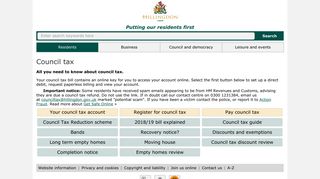 London Borough of Hillingdon - Council tax