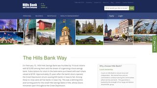 The Hills Bank Way | HillsBank.com