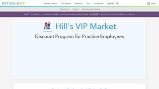 Hill's VIP Market - Vetsource