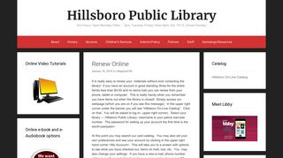 Hillsboro Public Library – Our Hours: Open Monday 10am – 7pm ...