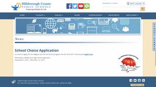 School Choice Application - Hillsborough County Public Schools