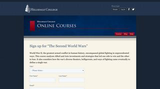 Online Courses Home page - Hillsdale College Online Courses ...