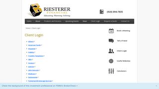 Client Login | Riesterer Financial Services, Inc