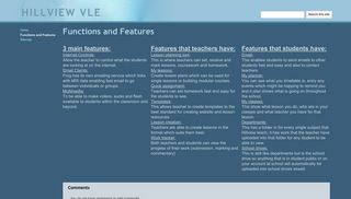 Functions and Features - HILLVIEW VLE - Google Sites
