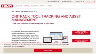 ON!Track Tool Tracking And Asset Management - Hilti USA