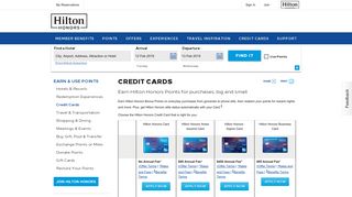 Earn Points on Purchases with an Honors Credit Card - Hilton Honors