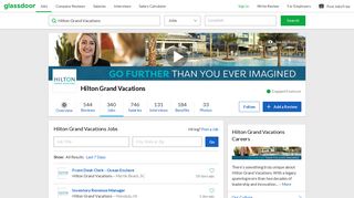 Hilton Grand Vacations Jobs | Glassdoor