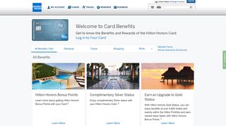 Hilton HHonors™ Card from American Express | Card Benefits ...