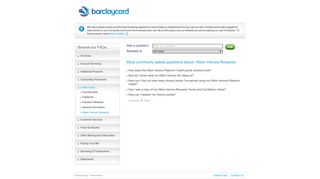 Credit Cards | Hilton Honors Rewards | Barclaycard Help