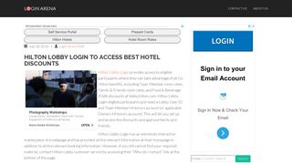 lobby.hilton.com: Hilton Lobby Login To Access Best Hotel Discounts