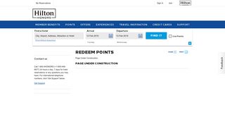 redeem Points - Hilton Honors