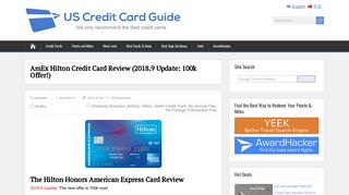 AmEx Hilton Credit Card Review (2018.9 Update: 100k Offer!) - US ...
