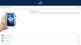 I'm not connected to a Wi-Fi network - Hilton Hotels & Resorts - Wi-Fi ...