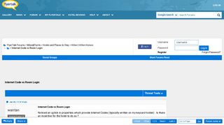 Internet Code vs Room Login - FlyerTalk Forums