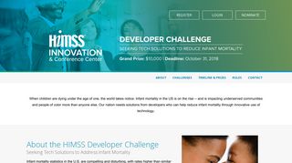 Log in to HIMSS Developer Challenge