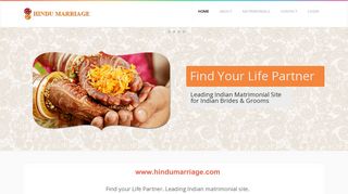 www.hindumarriage.com | Find your Life Partner. Leading Indian ...