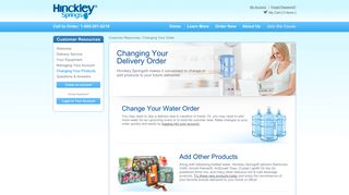Bottled Water Delivered | Customer Resources ... - Hinckley Springs