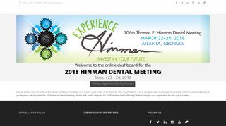 2018 Hinman Dental Meeting - QMS Services, Inc.