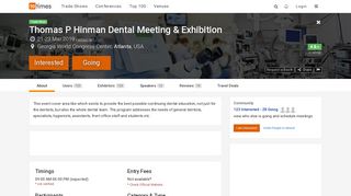 Thomas P Hinman Dental Meeting & Exhibition (Mar 2019), Atlanta ...