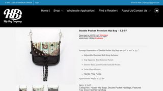 Double Pocket Premium Hip Bag - 3.2-07 | Hip Bag Company