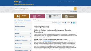 HIPAA Training and Resources | HHS.gov