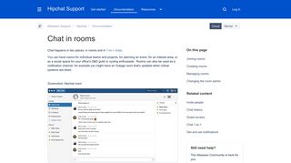Chat in rooms - Atlassian Documentation