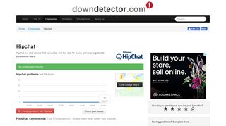 Hipchat down? Current outages and problems | Downdetector