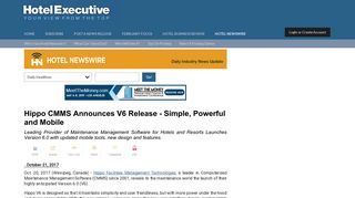 Hippo CMMS Announces V6 Release - Simple, Powerful and Mobile