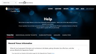 Help - Hippodrome Broadway Series - Broadway Shows