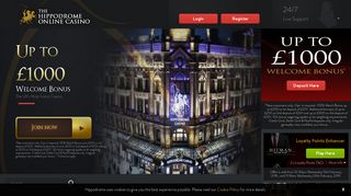Hippodrome Casino Online - Up to £1000 Welcome Bonus