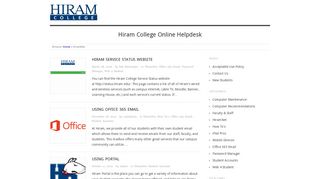 HiramNet - Hiram College Library