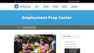 Employment Prep Center | Kapi'olani Community College