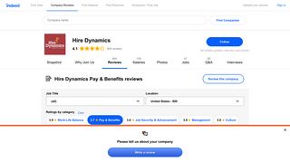 Working at Hire Dynamics: 160 Reviews about Pay & Benefits | Indeed ...