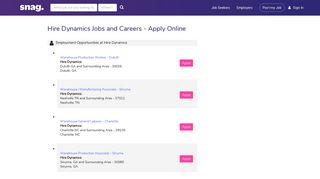 Hire Dynamics Job Applications | Apply Online at Hire Dynamics ...