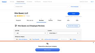 Working at Hire Quest, LLC: Employee Reviews | Indeed.com