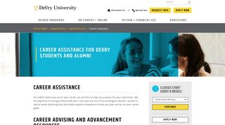 Career Services: Career Assistance | DeVry - DeVry University