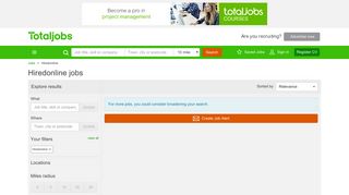 Hiredonline Jobs, Vacancies & Careers - totaljobs