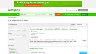 Hired Online Jobs, Vacancies & Careers - totaljobs