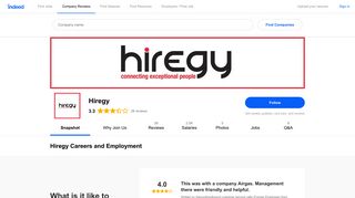 Hiregy Careers and Employment | Indeed.com