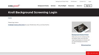 Kroll Background Screening Login | HireRight