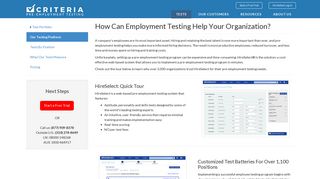 Employment Testing - Criteria Corp.
