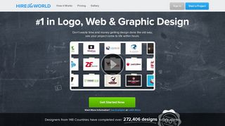 HiretheWorld: Logo Design, Website Design and Other Custom Designs