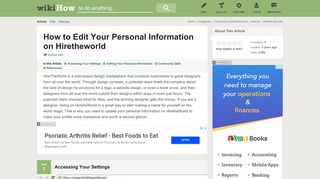 How to Edit Your Personal Information on Hiretheworld: 12 Steps