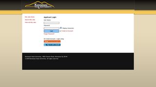 Applicant Login - Kennesaw State University - Job Opportunities